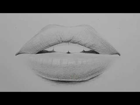 Aprende Como Dibujar Labios a lapiz Realista