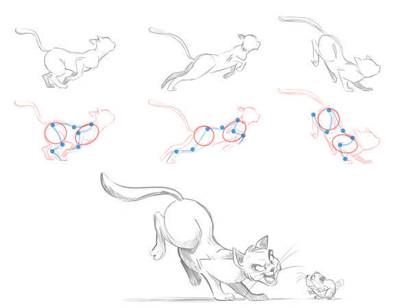 aprender a dibujar dibujos animados paso 6 animales