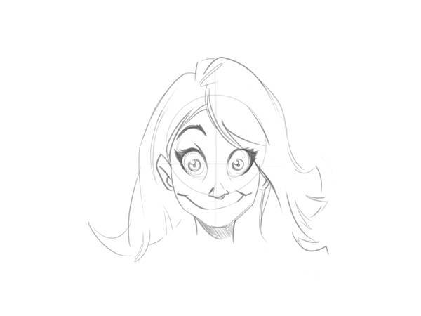 aprender a dibujar rostros femenino de dibujos animados 1