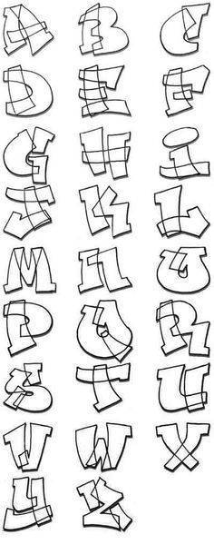 dibujar abecedario o letras en graffiti 3