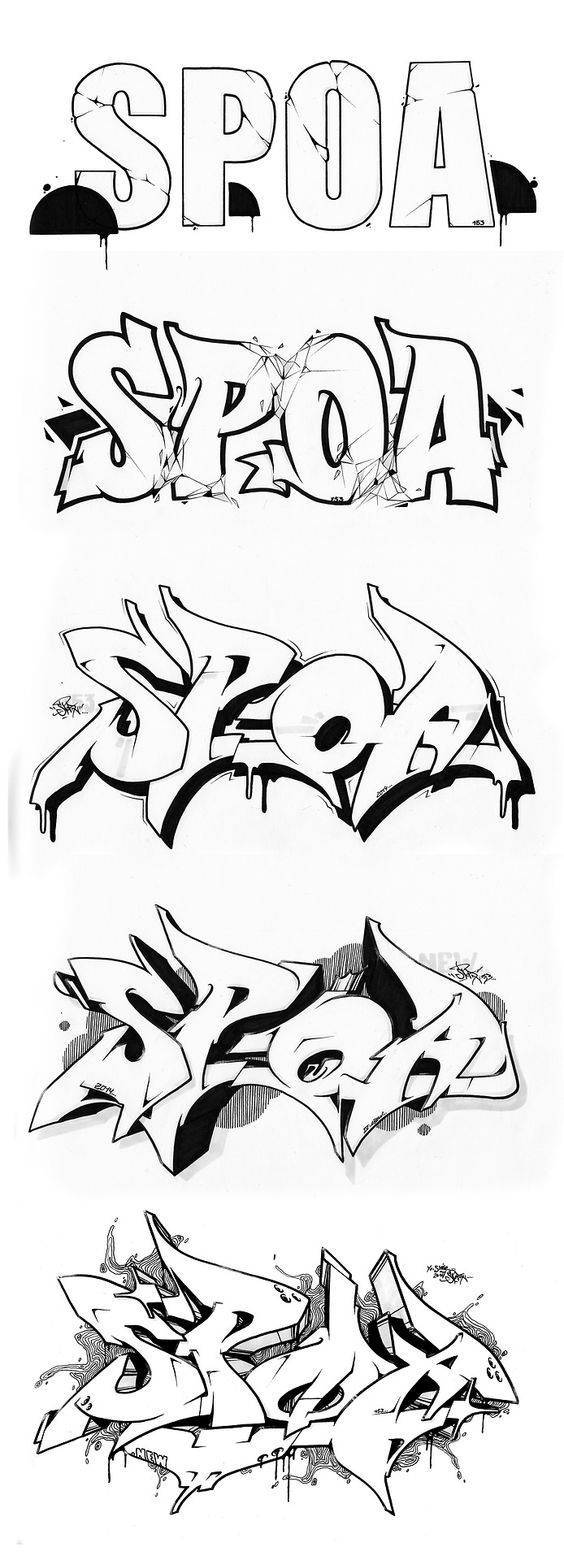 dibujar nombres en graffiti
