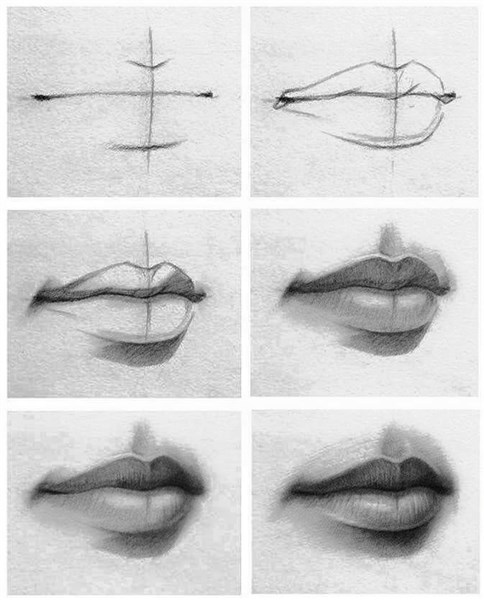 como aprender a dibujar labios 4
