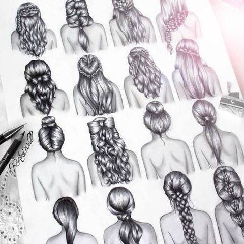 como dibujar cabello estilo tumblr 2