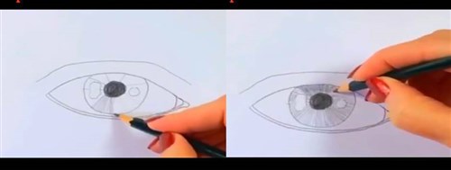 paso 5 para aprender a dibujar ojos realistas
