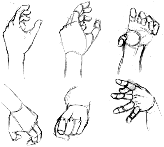 como aprender a dibujar manos anime y manga 6