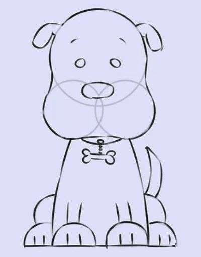 Aprende Cómo Dibujar Un Perro Con Figuras Geométricas Paso A Paso 8