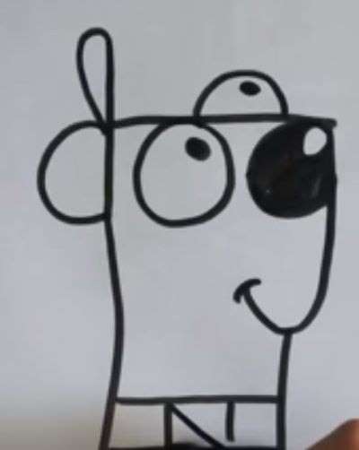 Aprende Cómo Dibujar Un Perro Con Letras Y Números Paso A Paso 3