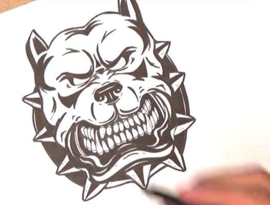 Aprende Cómo Dibujar Un Perro Enojado, Molesto, Bravo O Rabioso Paso A Paso 11