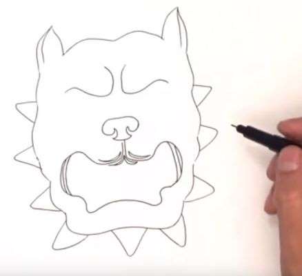 Aprende Cómo Dibujar Un Perro Enojado, Molesto, Bravo O Rabioso Paso A Paso 5