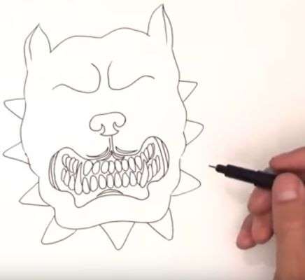 Aprende Cómo Dibujar Un Perro Enojado, Molesto, Bravo O Rabioso Paso A Paso 6