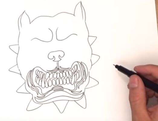 Aprende Cómo Dibujar Un Perro Enojado, Molesto, Bravo O Rabioso Paso A Paso 7