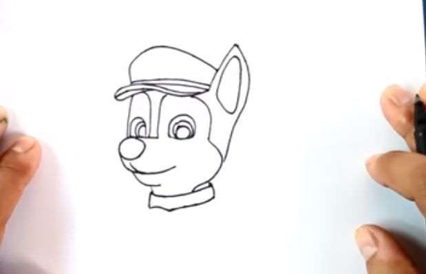 Aprende Cómo Dibujar Un Perro Policía Paso A Paso 6