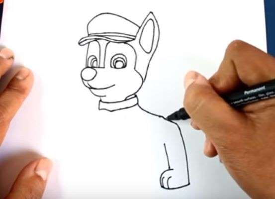Aprende Cómo Dibujar Un Perro Policía Paso A Paso 7