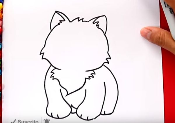 aprende como dibujar un perro tierno para niños paso a paso 4