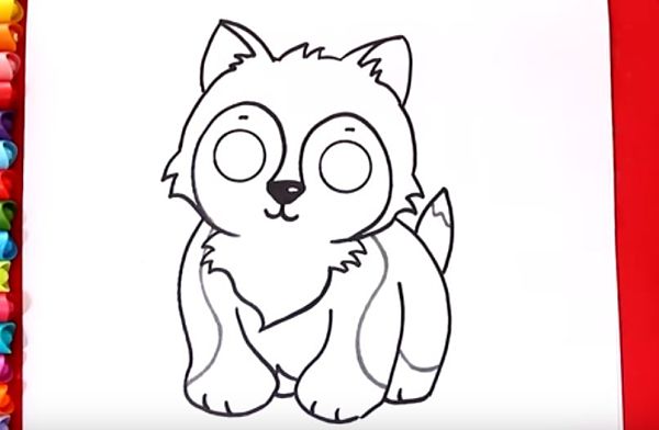 aprende como dibujar un perro tierno para niños paso a paso 7
