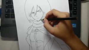 Cómo Dibujar a Mikasa Ackerman de Shingeki no Kyojin - Imágenes Y Consejos