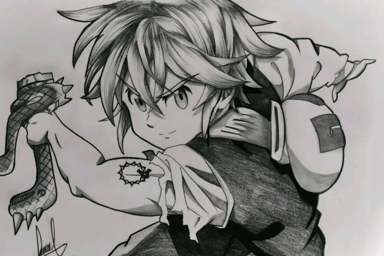 Cómo Dibujar A Meliodas Imágenes Y Consejos Practicarte